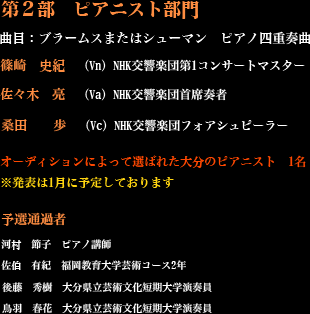 第2部 ピアニスト部門
